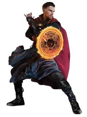 Doctor Strange Casting Spell PNG Image