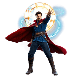 Doctor Strange in Action PNG 32 PNG image with transparent background