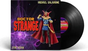 Doctor Strange2016 Remix Vinyl Album Cover PNG Image