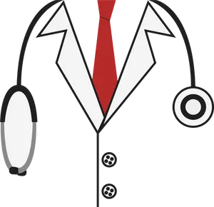 Doctor Uniform Cartoon Illustration PNG Image
