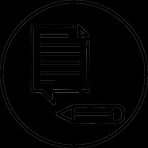 Document Icon Outline PNG