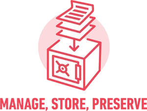 Document Management Icon PNG Image