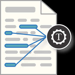 Document Text Extraction Icon PNG