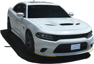 Dodge Charger 2019, White Hellcat, 707hp, Brand New, - Dodge Charger De 707 Hp 2019, HD Png Download PNG image with transparent background
