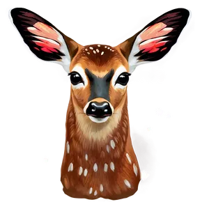 Doe And Butterfly Png 06292024 PNG Image