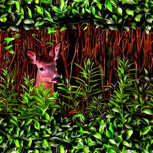 Doe Hidden In Bushes Png Itl62 PNG Image