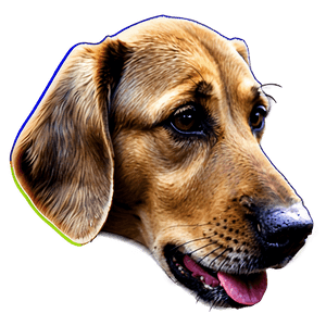 Dog Head Silhouette PNG aod PNG