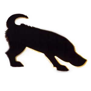 Dog Silhouette Side View Png Qou21 PNG Image