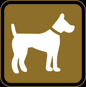Dog Silhouette Sign PNG image with transparent background
