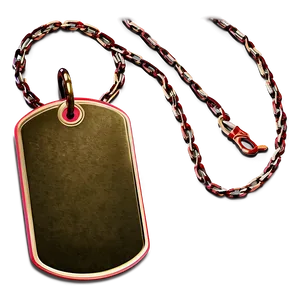 Dog Tag With Chain Png Hsn PNG Image