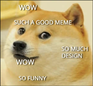 Doge Meme Classic Wow PNG image with transparent background