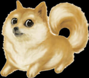 Doge_ Meme_ Iconic_ Shiba_ Inu PNG image with transparent background