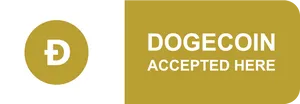 Dogecoin Accepted Here Sign PNG Image