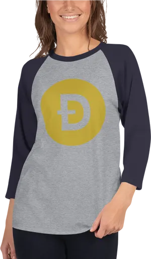 Dogecoin Branded Shirt PNG Image