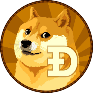Dogecoin Cryptocurrency Icon PNG image with transparent background
