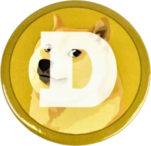 Dogecoin Cryptocurrency Token PNG Image