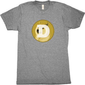 Dogecoin Logo T Shirt PNG image with transparent background