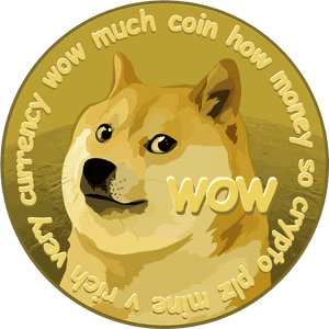 Dogecoin Meme Cryptocurrency PNG image with transparent background