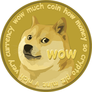 Dogecoin Meme Cryptocurrency PNG image with transparent background