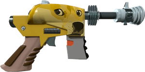 Dogecoin Themed Drill Gun PNG image with transparent background