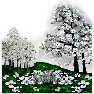 Dogwood Forest Background Png 88 PNG Image