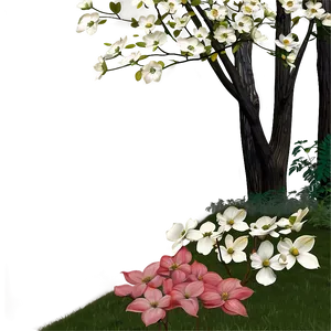 Dogwood Garden Scene Png Cfl PNG Image