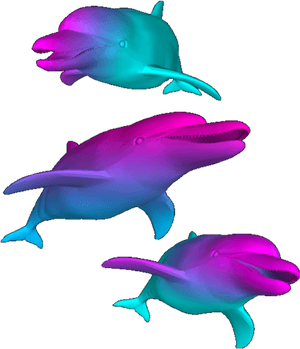 #dolphins #vaporwave - Vaporwave Dolphin Png, Transparent PNG with transparent background