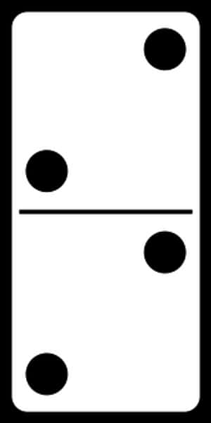 Domino Two Three Piece PNG image with transparent background