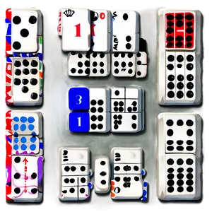 Dominoes With Numbers And Symbols Png Gdd27 PNG Image