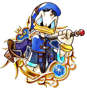 Donald Duck Mage Illustration PNG Image