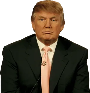 Donald Trump Portrait PNG Image