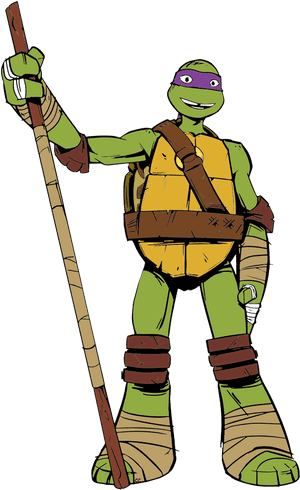 Donatello Ninja Turtle Cartoon, HD Png Download PNG image with transparent background