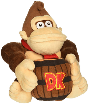 Donkey Kong Barrel 8-inch Plush - Nintendo Plush Donkey Kong, HD Png Download PNG