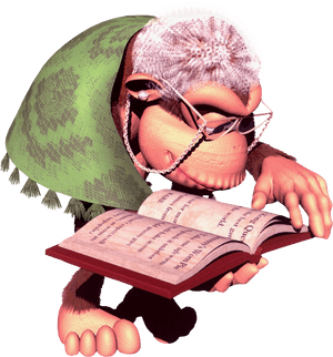 Donkey Kong Country - Donkey Kong Country 2 Wrinkly Kong, HD Png Download PNG