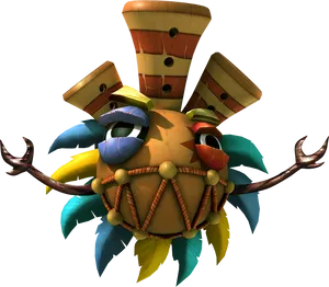 Donkey Kong Tiki Character PNG Image