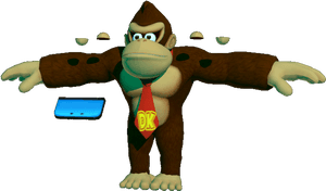 Download Zip Archive - Donkey Kong Mesh Model, HD Png Download PNG