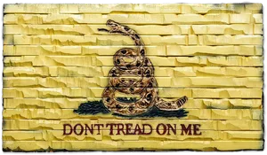 Dont Tread On Me Flag Artwork PNG Image