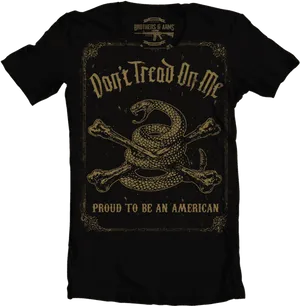 Dont Tread On Me T Shirt Design PNG Image