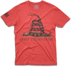 Dont Tread On Me T Shirt Design PNG Image