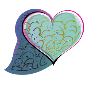 Doodle Heart Illustration PNG fml PNG