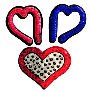 Doodle Heart Outline PNG 48 PNG