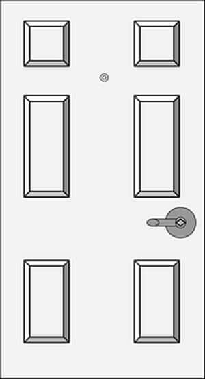 Door Panel Illusion Artwork PNG image with transparent background