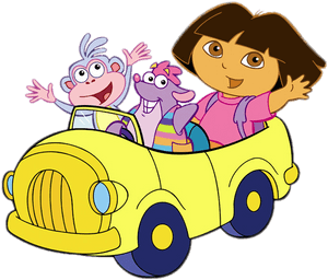 Dora The Explorer Car, HD Png Download PNG image with transparent background