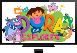 Dora The Explorer T V Show Display PNG Image