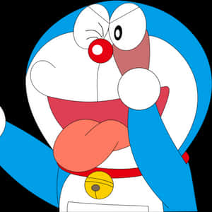 Doraemon Close Up Portrait PNG image with transparent background