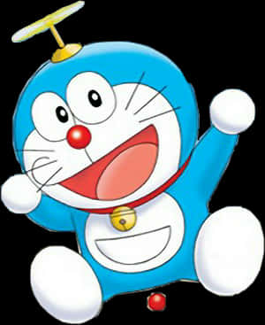 Doraemon Smiling Robot Cat PNG image with transparent background