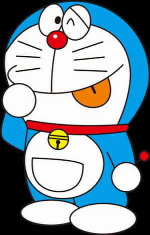 Doraemon Standing Smile PNG image with transparent background