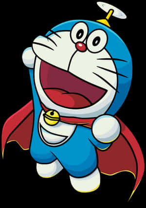 Doraemon_ Superhero_ Pose PNG image with transparent background