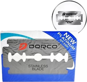 Dorco Stainless Platinum Blade Packaging PNG Image