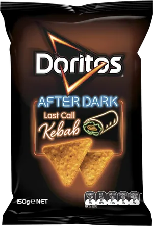 Doritos After Dark Last Call Kebab Flavor PNG Image